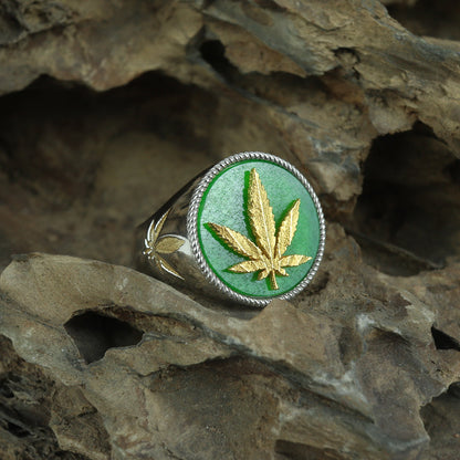 420 Leaf Ring