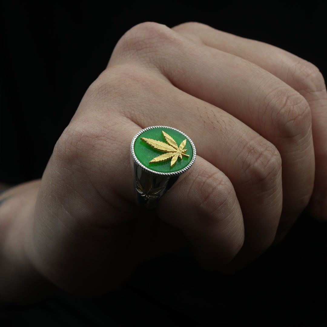 420 Leaf Ring