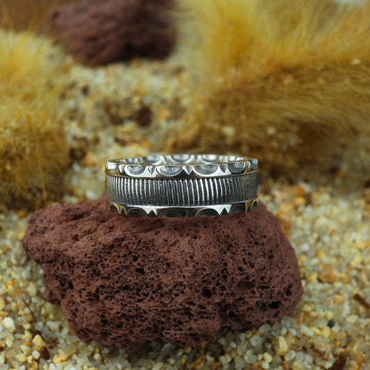 Mexican Biker Band Ring